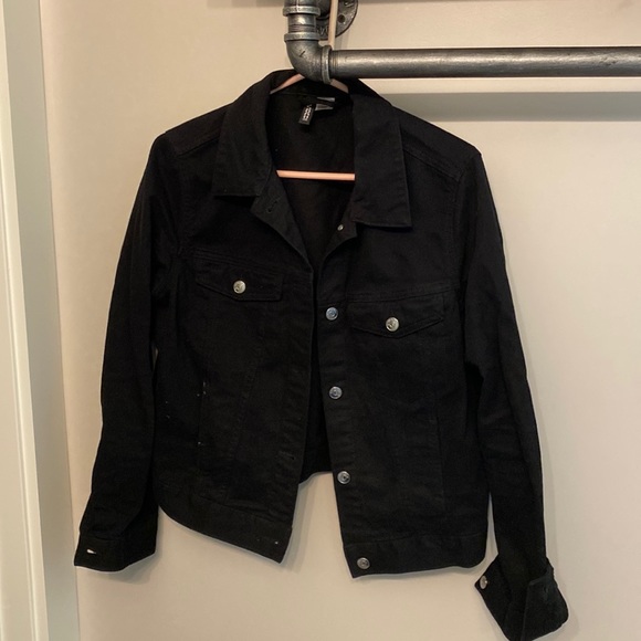 Divided Jackets & Blazers - Black denim trucker jacket